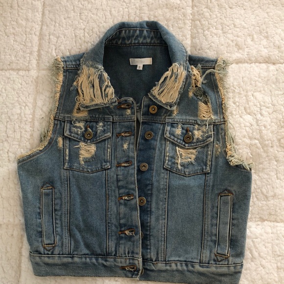 LF Jean vest, size S - Picture 1 of 4